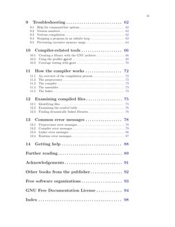 iii
9
Troubleshooting . . . . . . . . . . . . . . . . . . . . . . . . . . 62
9.1
Help for command-line options . . . . . . .