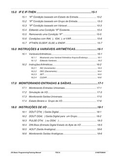 DX Basic ProgrammingTraining Manual	
TOC-6					
           © MOTOMAN.
15.0   IF E IF-THEN ...................................