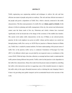 Traffic Volume Study in Dhaka City | PDF | Traffic | Sample Size ...