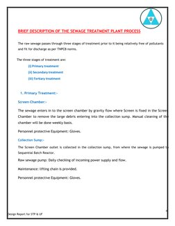 STP & UF Design Report for 50 KLD | PDF | Sewage Treatment | Water ...