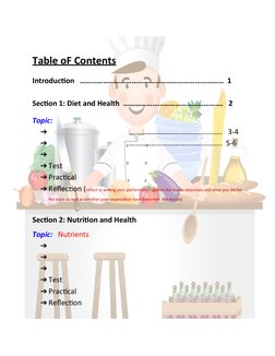 Foods Sba Introduction Examples Food and Nutrition SBA Portfolio Sample | PDF | Career & Growth
