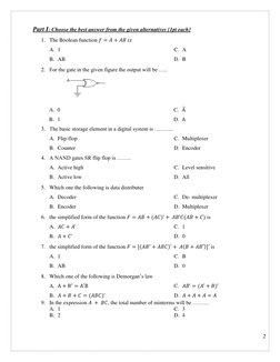 Digital Logic Design Exam Paper | PDF | Electronic Design | Computer ...