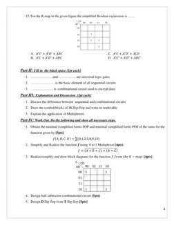 Digital Logic Design Exam Paper | PDF | Electronic Design | Computer ...