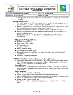Electrical Power System Energization Procedure | PDF | Fuse (Electrical ...