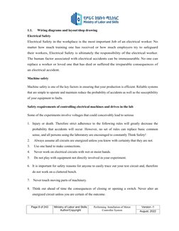 Page 9 of 243 
 
Ministry of Labor and Skills 
Author/Copyright 
Performing  Installation of Motor 
Controller System  
Ver
