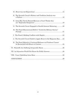 iv 
 
 
     D.  Bruen was not Hypocritical ...................................................................15 
 
     E.