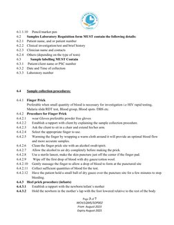 Blood Sample Collection SOP | PDF | Medical Specialties | Clinical Medicine