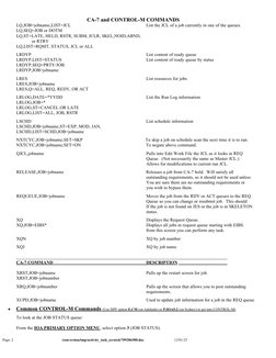 CA-7 Command Reference Guide | PDF | Software | Computer Engineering