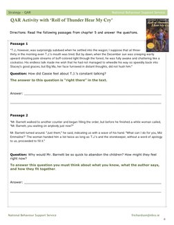 QAR Strategy for Reading Comprehension | PDF | Reading Comprehension ...