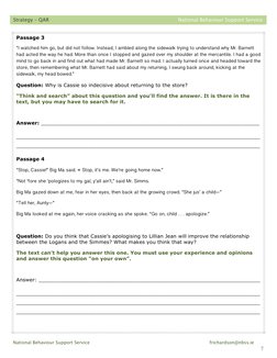 QAR Strategy for Reading Comprehension | PDF | Reading Comprehension ...