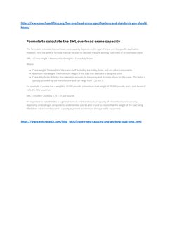 Overhead Crane Design Guide | PDF