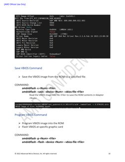 AMDVBFlash User Guide and Commands | PDF | Command Line Interface ...