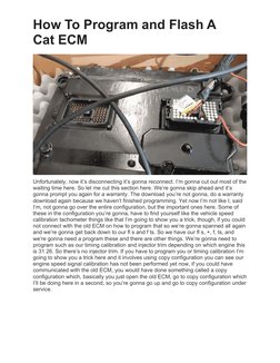 How to Flash and Program Cat ECM | PDF | Adobe Flash | Computing