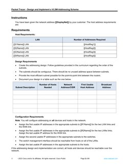 VLSM Addressing Scheme Implementation | PDF | Ip Address ...