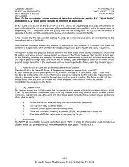AZ HWMA PERMIT
EPA ID NO. AZD981969504
Oscar-M Project & Services
CHANDLER
ATTACHMENT 4
CONTINGENCY PLAN
FINAL PERMIT
4-10
Re