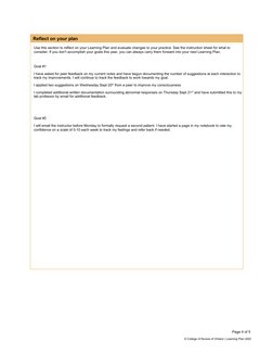 Nursing Student Learning Plan Guide | PDF | Nursing | Goal