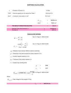 IEEE 80 Earthing Calculation Guide | PDF | Electricity | Electrical ...