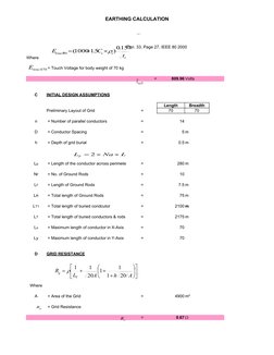 IEEE 80 Earthing Calculation Guide | PDF | Electricity | Electrical ...