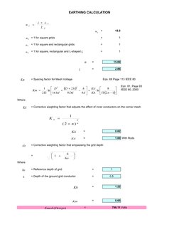 IEEE 80 Earthing Calculation Guide | PDF | Electricity | Electrical ...