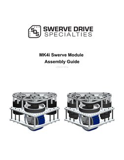 Swerve Drivetrain Frame MK4i Swerve Module Assembly Guide | PDF | Screw | Gear