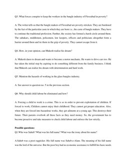 Q3. What forces conspire to keep the workers in the bangle industry of Firozabad in poverty? 
 
A. The writer tells us th
