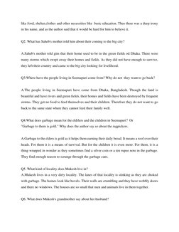 like food, shelter,clothes and other necessities like  basic education. Thus there was a deep irony 
in his name, and as