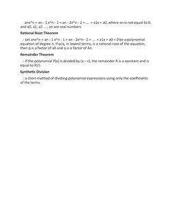 Grade 10 Math 1st Quarter Reviewer | PDF | Polynomial | Factorization