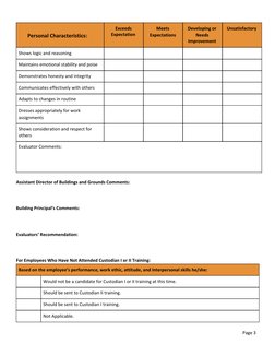 Maintenance Employee Performance Review Form | PDF | Performance ...