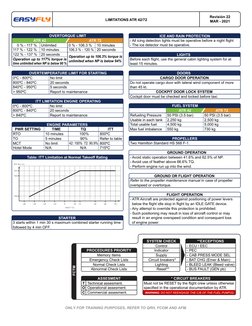 ATR 42/72 Operational Limitations Guide | PDF