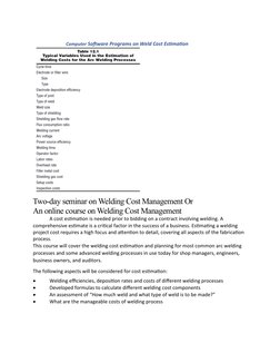 Welding Cost Estimation Strategies | PDF | Welding | Construction