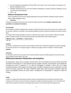 
Lisp: This language was developed in the late 1950s. Lisp is base on lists; List processing”. Very popular in AI 
(Artifici