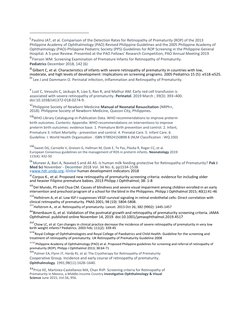 i Paulino JAT, et al. Comparison of the Detection Rates for Retinopathy of Prematurity (ROP) of the 2013 
Philippine Academ