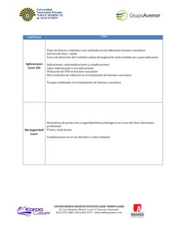 CENTRO MEDICO DOCENTE ESTETICO LASER “KORPO LASER 
CC. Los Campitos, Nivel 3. Local 17. Caracas. Venezuela 
0212-978-1488 /