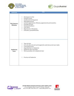 CENTRO MEDICO DOCENTE ESTETICO LASER “KORPO LASER 
CC. Los Campitos, Nivel 3. Local 17. Caracas. Venezuela 
0212-978-1488 /
