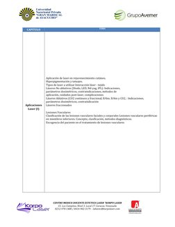 CENTRO MEDICO DOCENTE ESTETICO LASER “KORPO LASER 
CC. Los Campitos, Nivel 3. Local 17. Caracas. Venezuela 
0212-978-1488 /