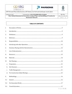 CP07-B Lusail Plaza Infrastructure, LRT Station, Car Park and Landscape; Lusail, Qatar 
Contract #: 5297 
Document No.: