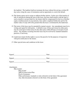 the landlord.  The landlord shall not terminate the lease without first giving a written 90 
day notice citing the cause of t