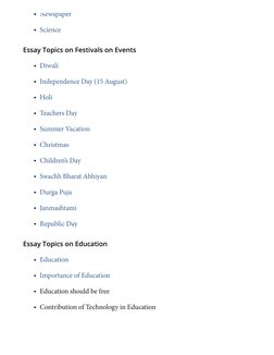 500+ English Essay Topics List | PDF | Essays