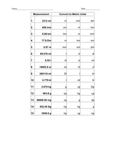 Metric Conversion Practice Worksheet | PDF | Technology & Engineering