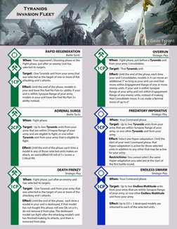 Tyranids - Detachment Rules - 10th | PDF