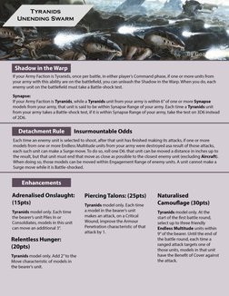 Tyranids - Detachment Rules - 10th | PDF
