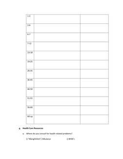 Family Health Assessment Form | PDF | Family | Sanitation