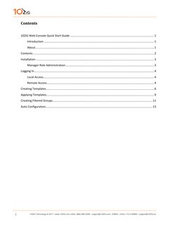 10ZiG Web Console Quick Start Guide | PDF | World Wide Web | Internet & Web