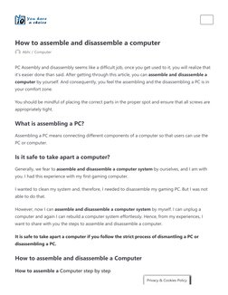 Step-by-Step PC Assembly Guide | PDF | Personal Computers | Electrical ...