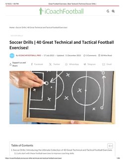 40 Tactical Soccer Drills for Coaches | PDF | Association Football ...