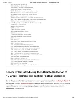 40 Tactical Soccer Drills for Coaches | PDF | Association Football ...