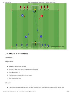 40 Tactical Soccer Drills for Coaches | PDF | Association Football ...