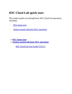 H3C Cloud Lab User Guide V3.0.1.1 | PDF | Icon (Computing) | Graphical ...