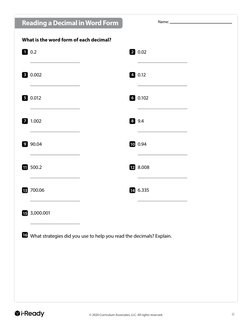 © 2020 Curriculum Associates, LLC. All rights reserved.
6
©Curriculum Associates, LLC
Copying is permitted for classroom use.