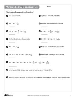 © 2020 Curriculum Associates, LLC. All rights reserved.
7
©Curriculum Associates, LLC Copying is permitted for classroom use.